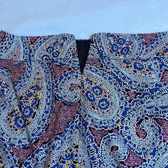 J. Crew No. 2 Paisley Print Lined Pencil Skirt Size 12 Knee Length Business - Picture 6 of 11